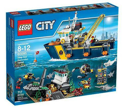 LEGO Set-Deep Sea Exploration Vessel-Town / City / Deep Sea Explorers-60095-1-Creative Brick Builders